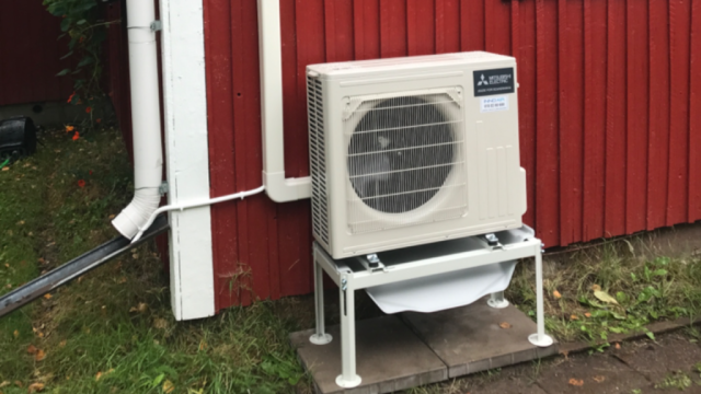 Air source heat pump installation in Helsinki